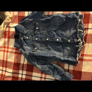 Boys Denim Button Up